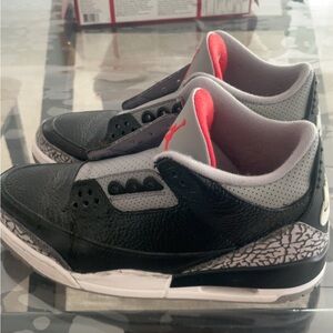 Jordan 3 black cement size 8